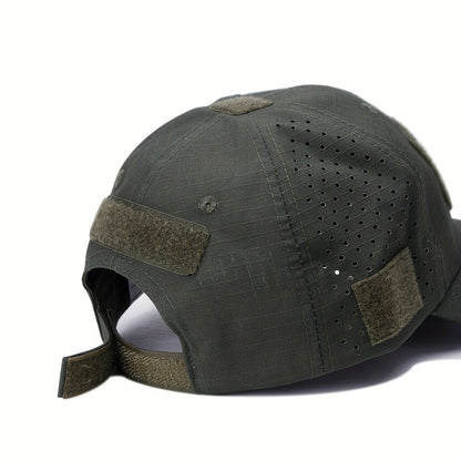 Herren-Camouflage-Tactical-Cap - Atmungsaktiv - Brillenhalter