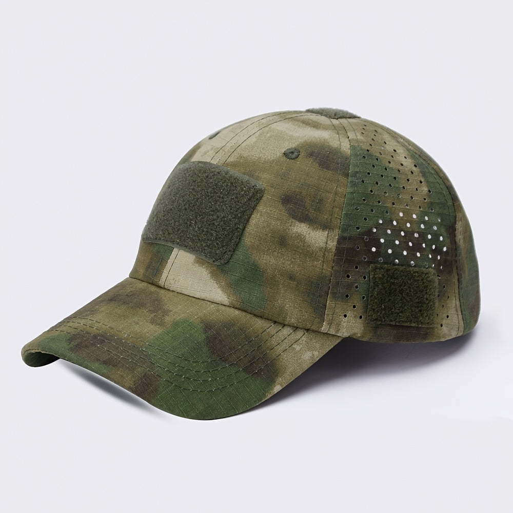 Herren-Camouflage-Tactical-Cap - Atmungsaktiv - Brillenhalter