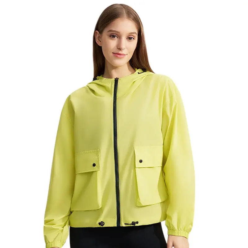 Leichte Sommerjacke Damen - UV-Schutz UPF 50+ - Mit Kapuze