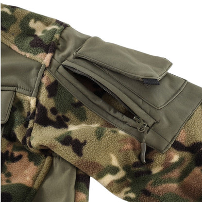 Fleecejacke Herren - Taktisch mit Kapuze - Camouflage & Uni