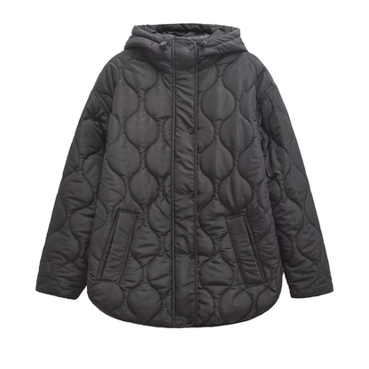Wintermantel Damen mit Kapuze - Wasserdicht & Winddicht - Steppdesign