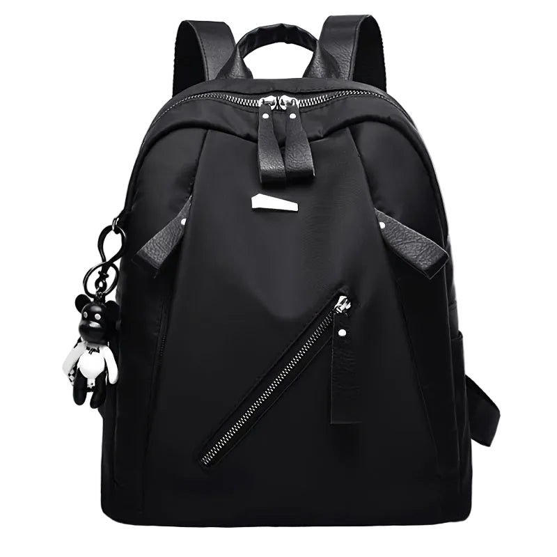 Schulrucksack für Mädchen - Oxford-Gewebe - mit Anhänger