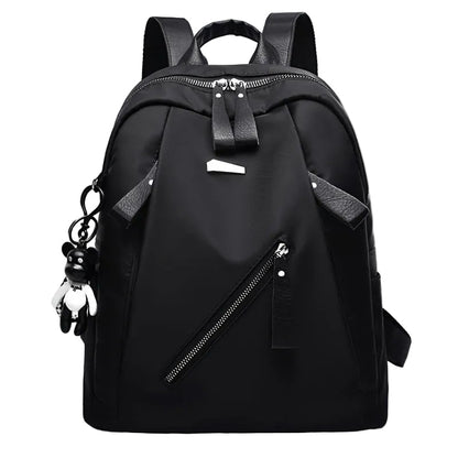 Schulrucksack für Mädchen - Oxford-Gewebe - mit Anhänger