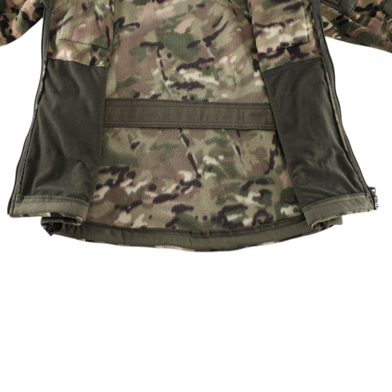 Fleecejacke Herren - Taktisch mit Kapuze - Camouflage & Uni