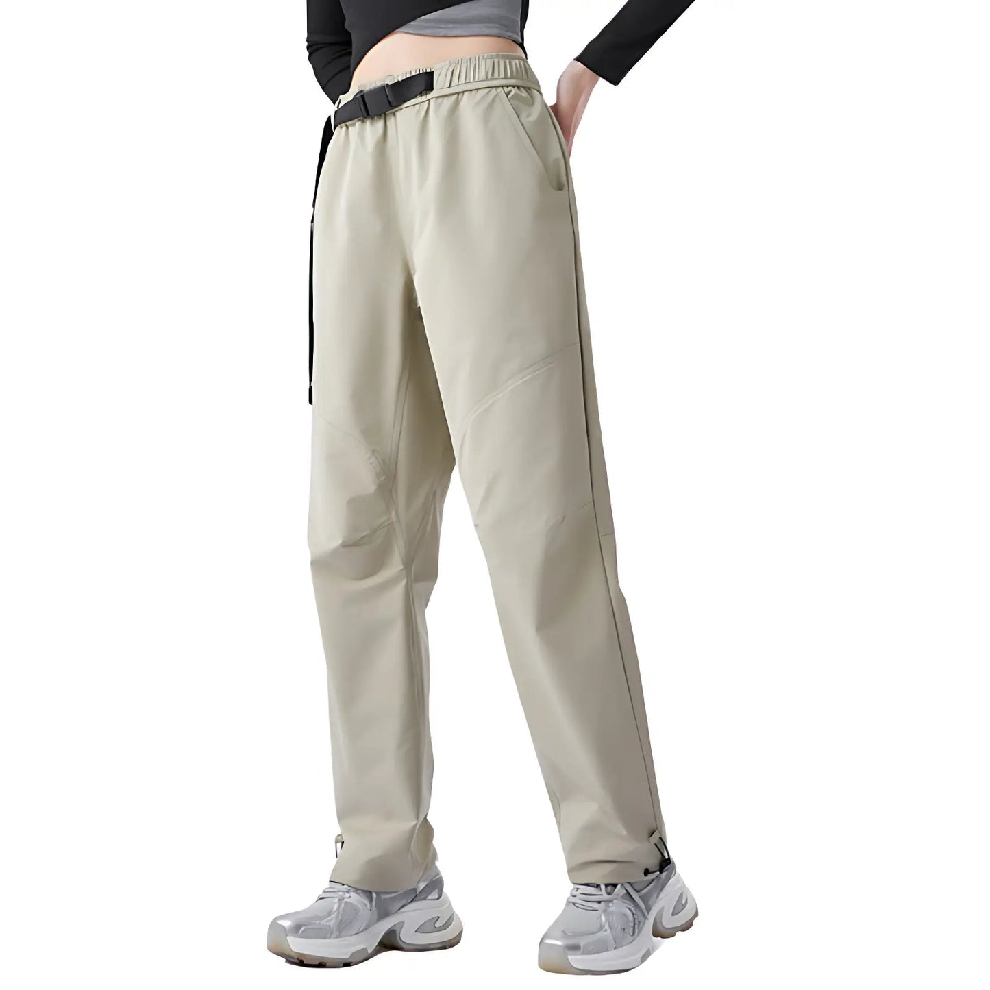 Wanderhose Damen - Wasserabweisend - Mit Gürtel und Saumkordel
