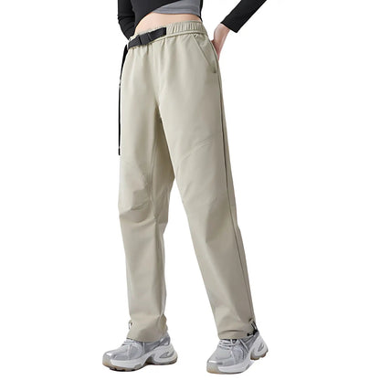 Wanderhose Damen - Wasserabweisend - Mit Gürtel und Saumkordel
