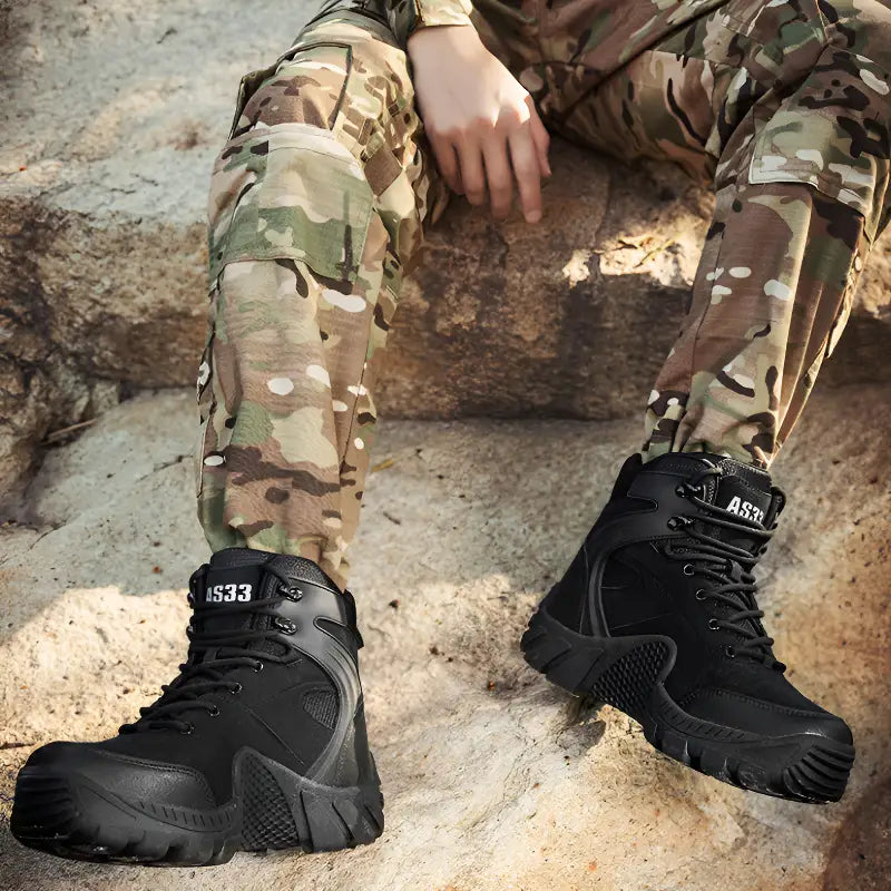 Militärstiefel Herren Leicht - Knöchelstütze - Grobstollenprofil