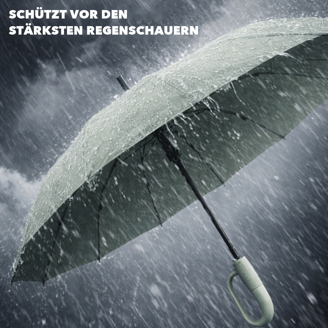 Taschenschirm - Sturmfest & Reflektierend - Auf-Zu-Automatik