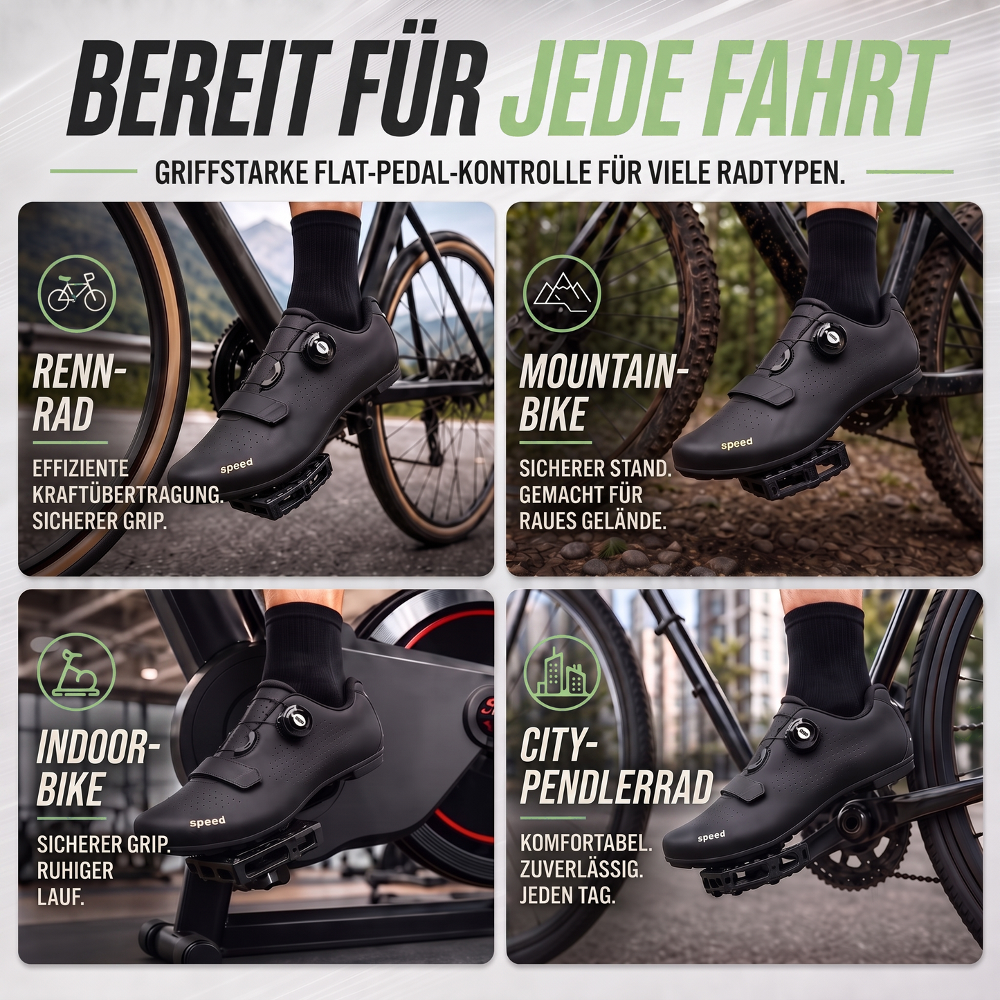 fahrradschuhe - Infografik