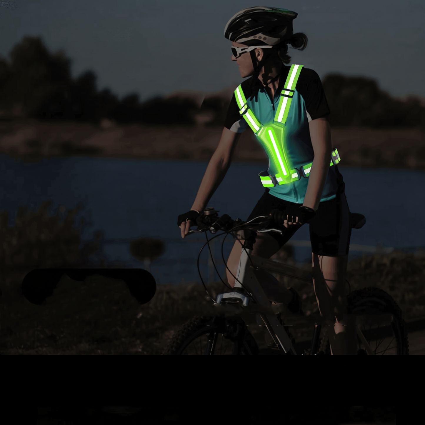 Reflektorweste mit LED - USB Aufladbar - Laufen & Fahrrad
