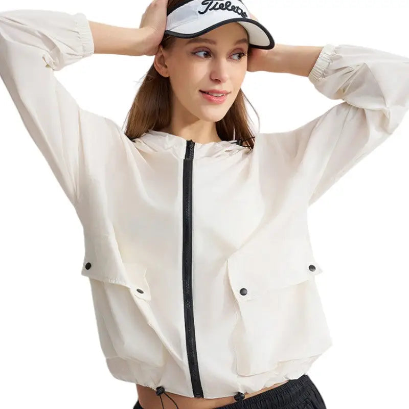 Leichte Sommerjacke Damen - UV-Schutz UPF 50+ - Mit Kapuze