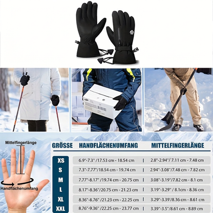 Skihandschuhe wasserdicht - Touchscreen - mit Handschlaufe