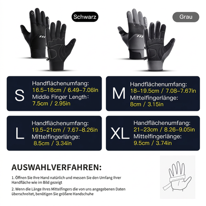 Fahrradhandschuhe Winter - Touchscreen - winddicht
