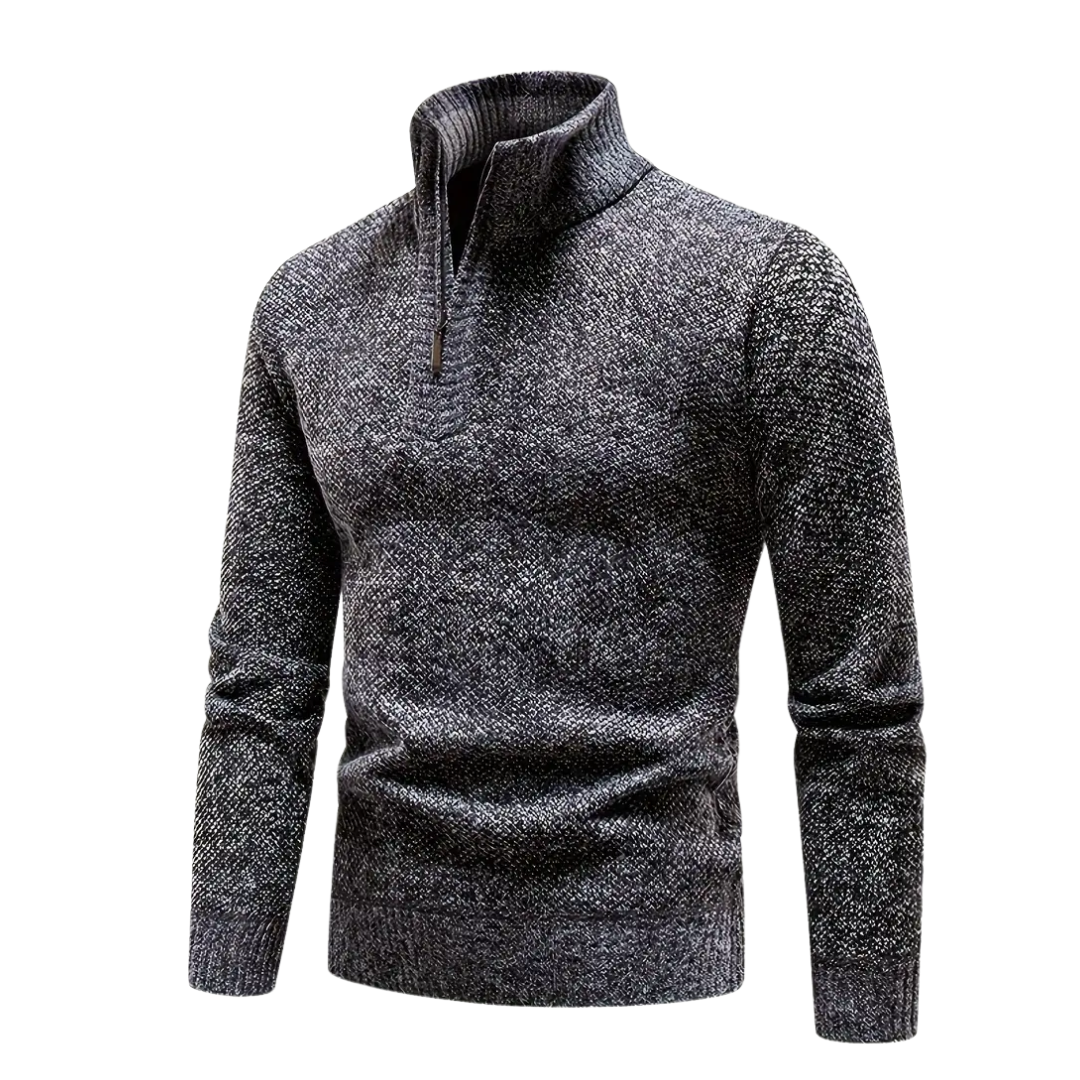 Strickpullover Herren - Fleecefutter - Thermo Winterpullover