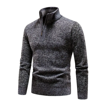Strickpullover Herren - Fleecefutter - Thermo Winterpullover