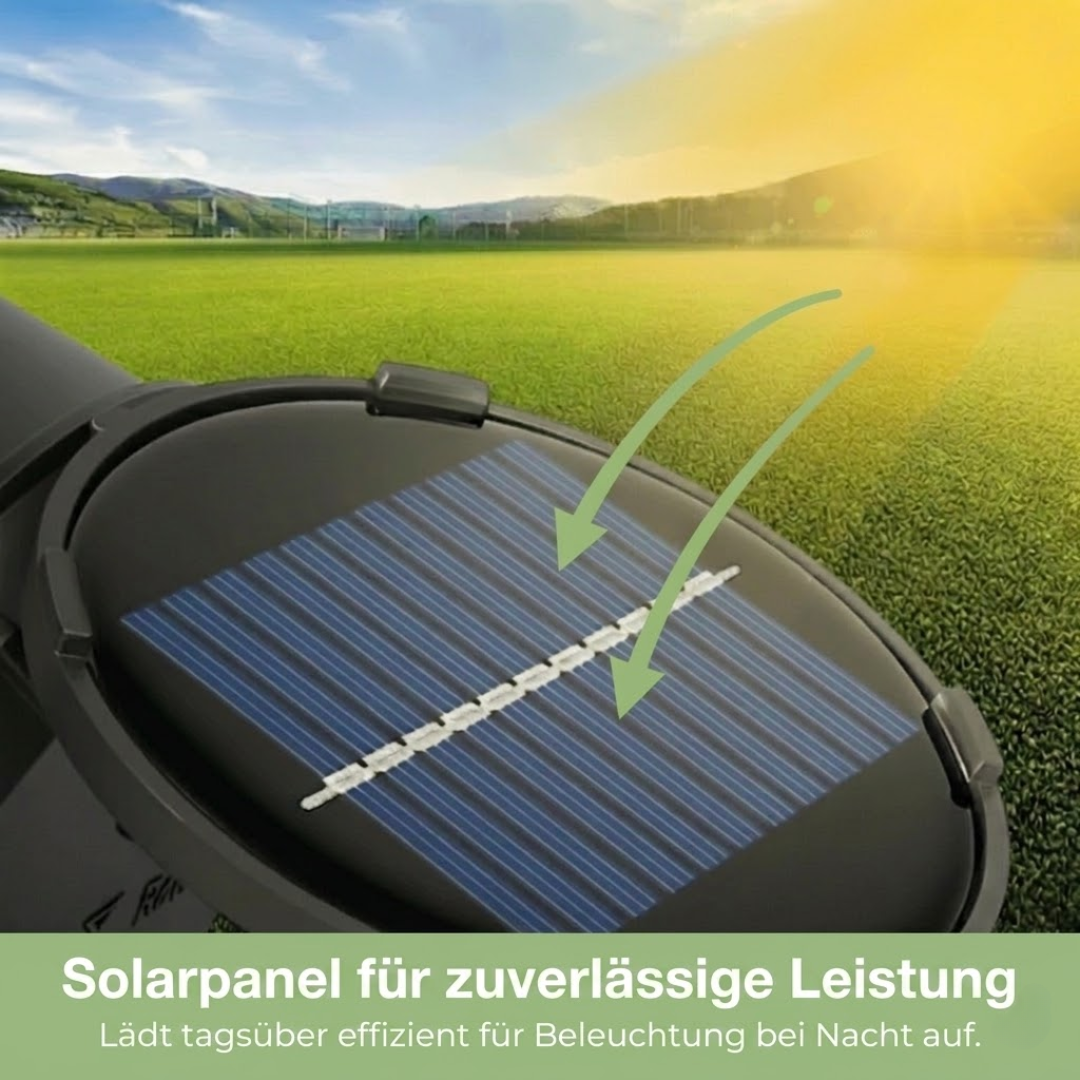 Solar-Gartenstrahler LED IP65 – 180° Verstellbar – Set mit 2 Stück