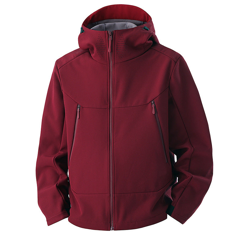 Softshelljacke Herren - Fleecefutter - Kapuze & Belüftung