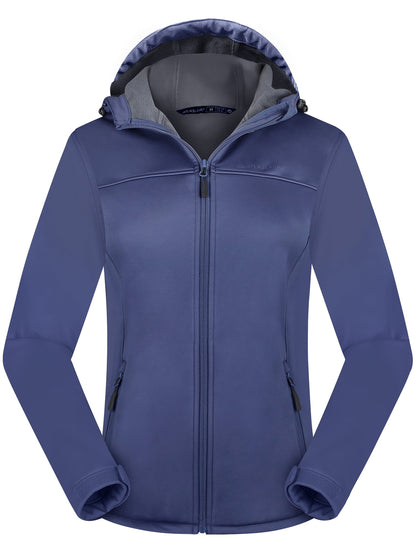 Softshelljacke Damen - Mit Fleecefutter - Verstellbare Kapuze