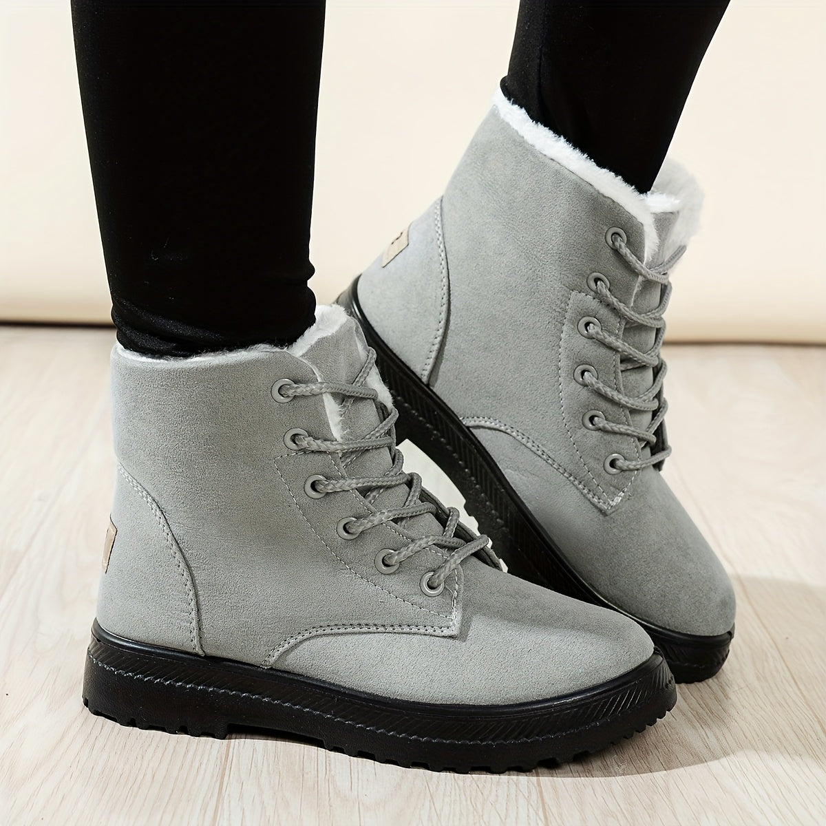 Winterstiefel Damen - gefüttert - mit Schnürung