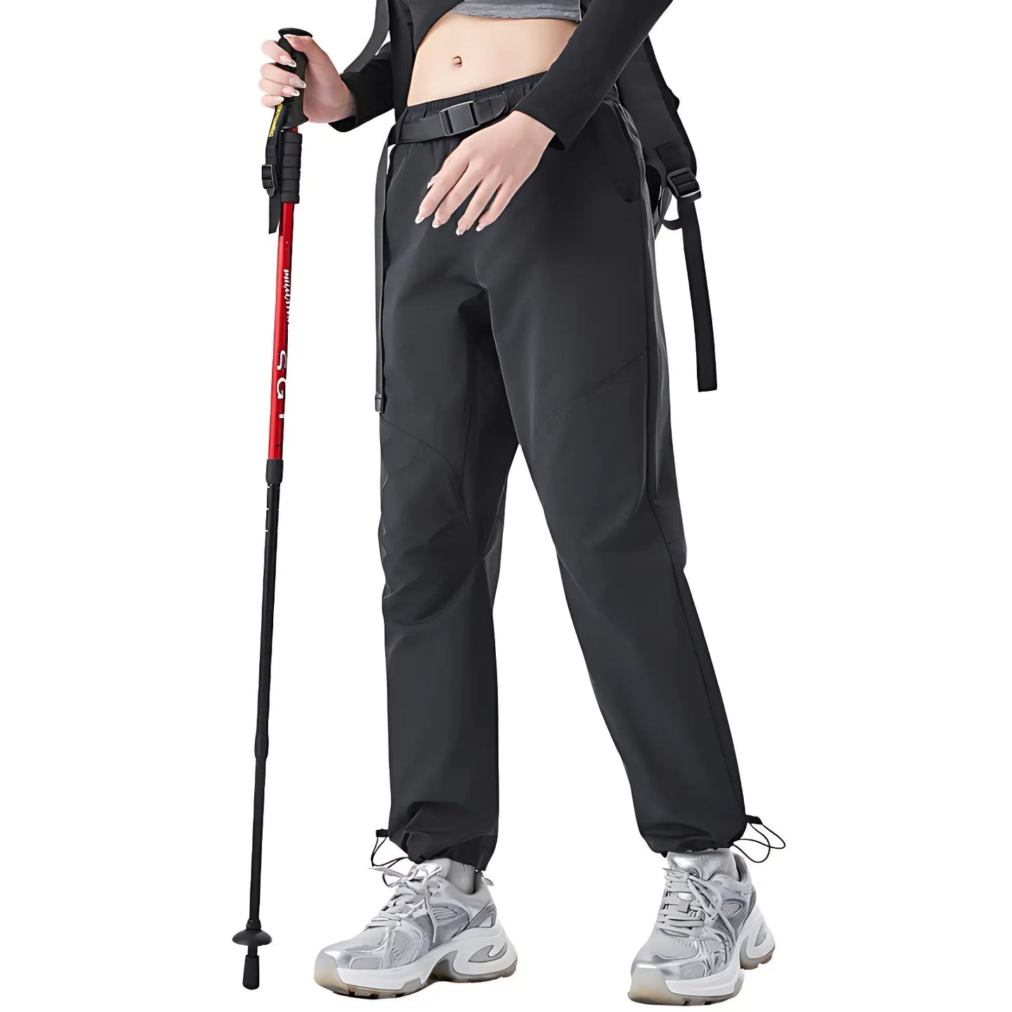 Wanderhose Damen - Wasserabweisend - Mit Gürtel und Saumkordel