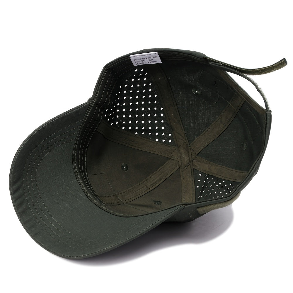 Herren-Camouflage-Tactical-Cap - Atmungsaktiv - Brillenhalter
