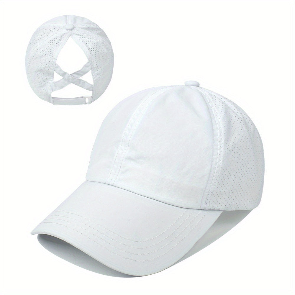 Unisex-Pferdeschwanz-Cap - Schnelltrocknend - Verstellbar