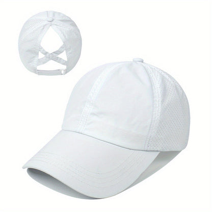 Unisex-Pferdeschwanz-Cap - Schnelltrocknend - Verstellbar