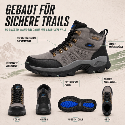 Wanderschuhe Herren - Wasserabweisend - Orthopädischer Komfort