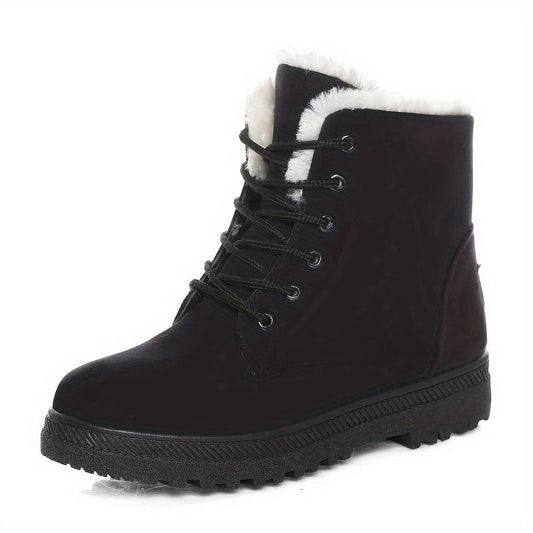 Winterstiefel Damen - gefüttert - mit Schnürung