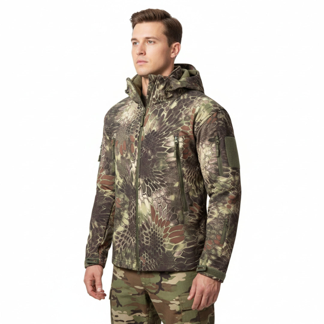 Softshelljacke Herren Camouflage - Jagdjacke - wasserdicht - winddicht
