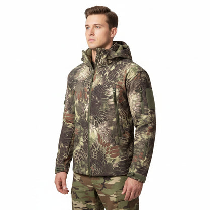 Softshelljacke Herren Camouflage - Jagdjacke - wasserdicht - winddicht