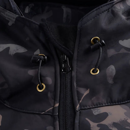 Softshelljacke Herren - Fleecefutter - Taktisches Design mit Kapuze