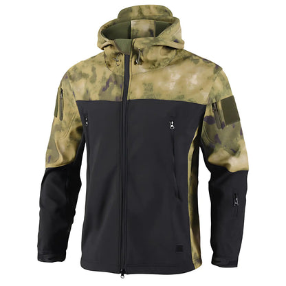 Softshelljacke Herren - Fleecefutter - Taktisches Design mit Kapuze
