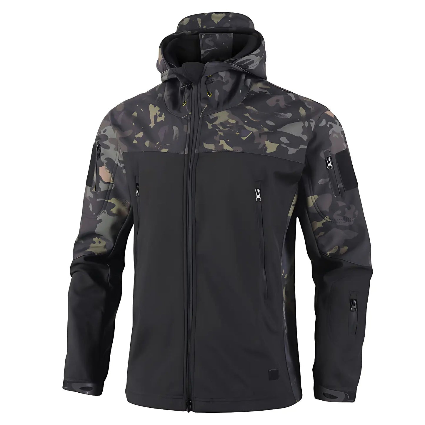 Softshelljacke Herren - Fleecefutter - Taktisches Design mit Kapuze