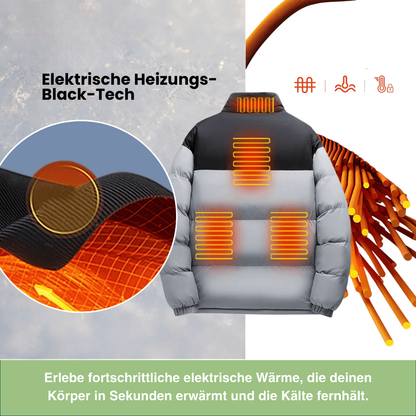 Beheizte Jacke - 6 Heizzonen - 3 Temperaturstufen - Unisex