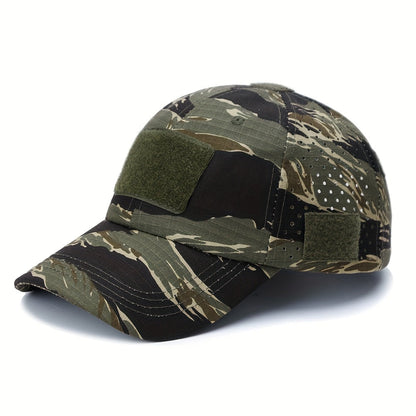 Herren-Camouflage-Tactical-Cap - Atmungsaktiv - Brillenhalter