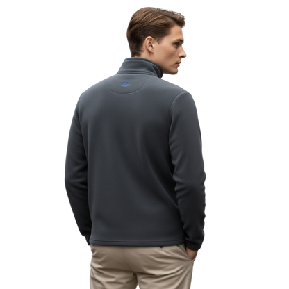 Half-Zip Fleecepullover – doppelseitiges Polar-Fleece – Stehkragen – Herren