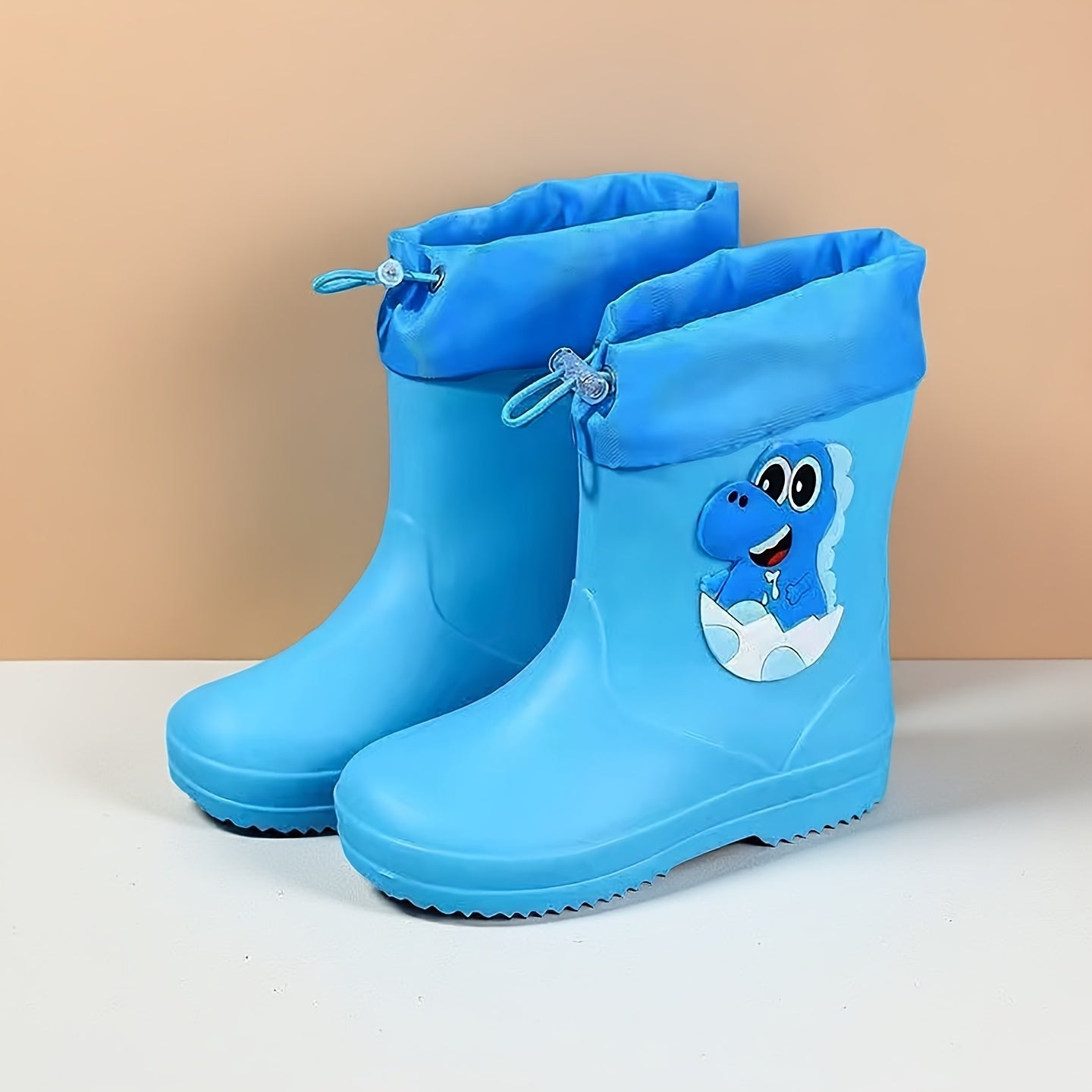 Gummistiefel Kinder - Dino-Motiv - Mit Kordelzug