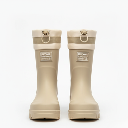 Gummistiefel Damen halbhoch - Plateausohle - wasserdicht