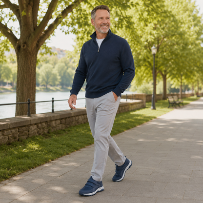 Orthopädische Schuhe Herren - Klettverschluss - Weite Passform