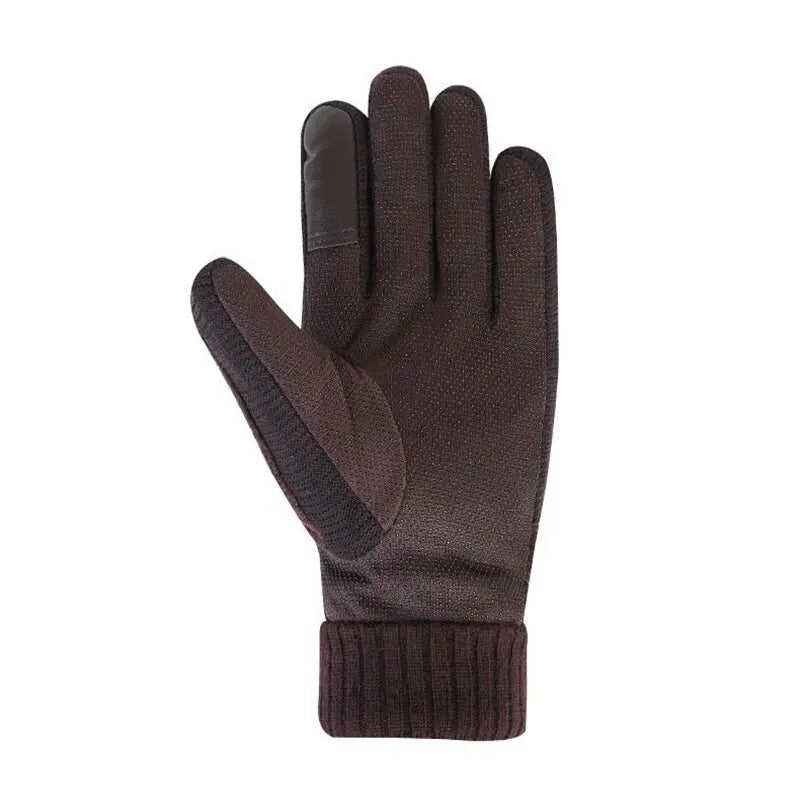 Winterhandschuhe Herren mit rutschfester Handfläche und Touchscreen-Fingerkuppe