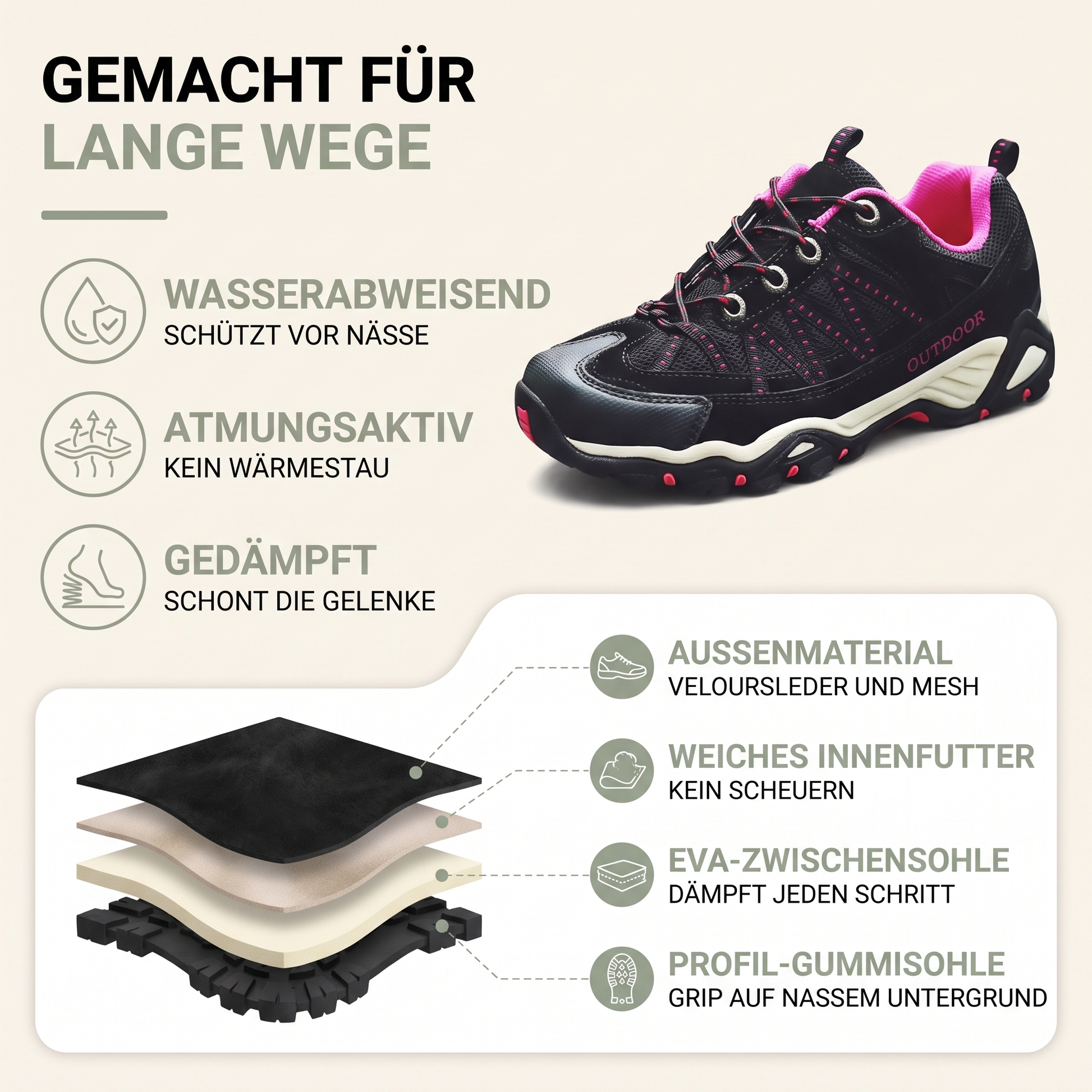 Wanderschuhe damen wasserdicht