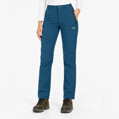 Thermohose Damen Gefüttert in Blaugrau