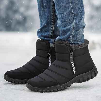 Winterstiefel Herren Wasserdicht mit seitlichem Reißverschluss