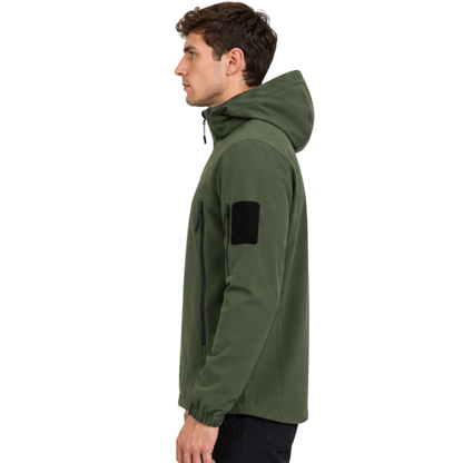 Übergangsjacke Herren - Abnehmbare Kapuze - Fleecefutter
