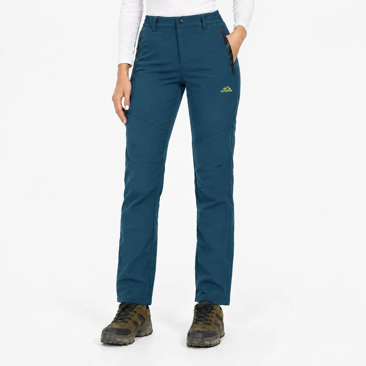 Thermohose Damen Gefüttert in Dunkelblau
