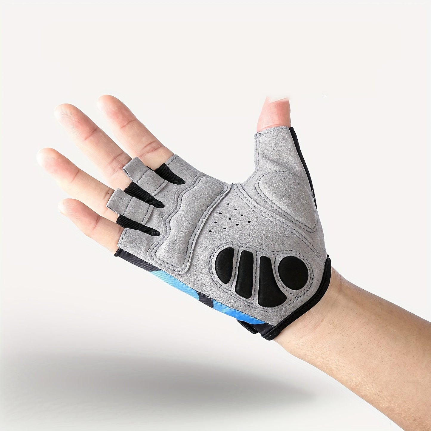 Halbfinger-Fahrradhandschuhe – SBR-Dämpfung – Atmungsaktiv Unisex