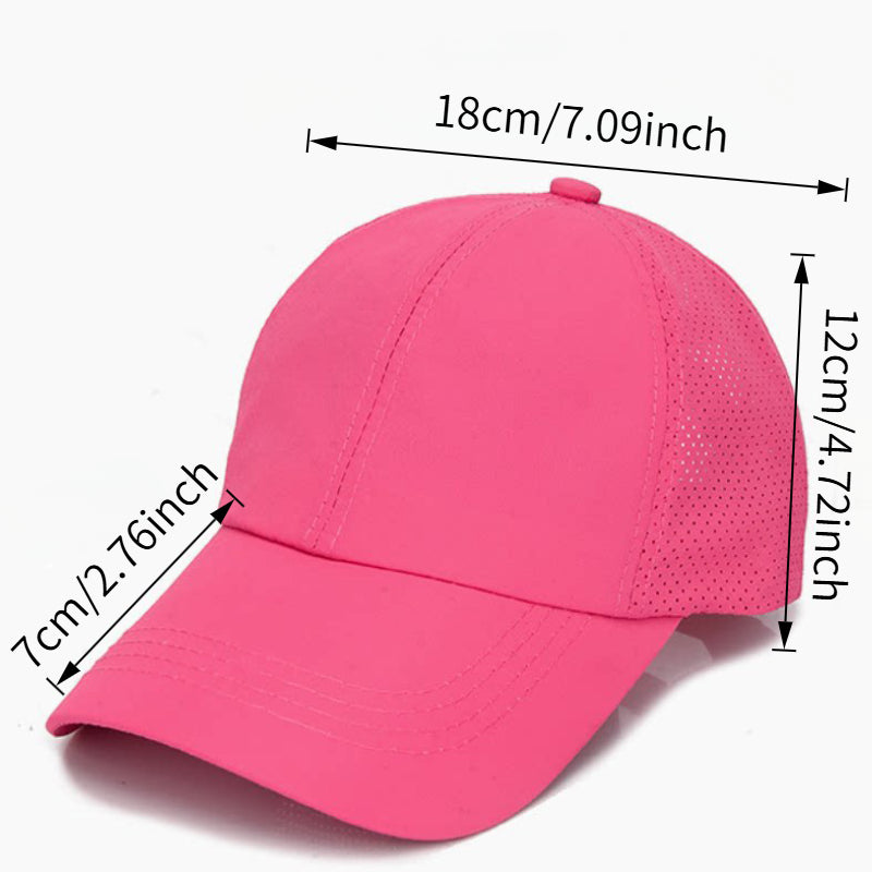 Damen-Pferdeschwanz-Cap - Verstellbar - Mesh-Baseballcap