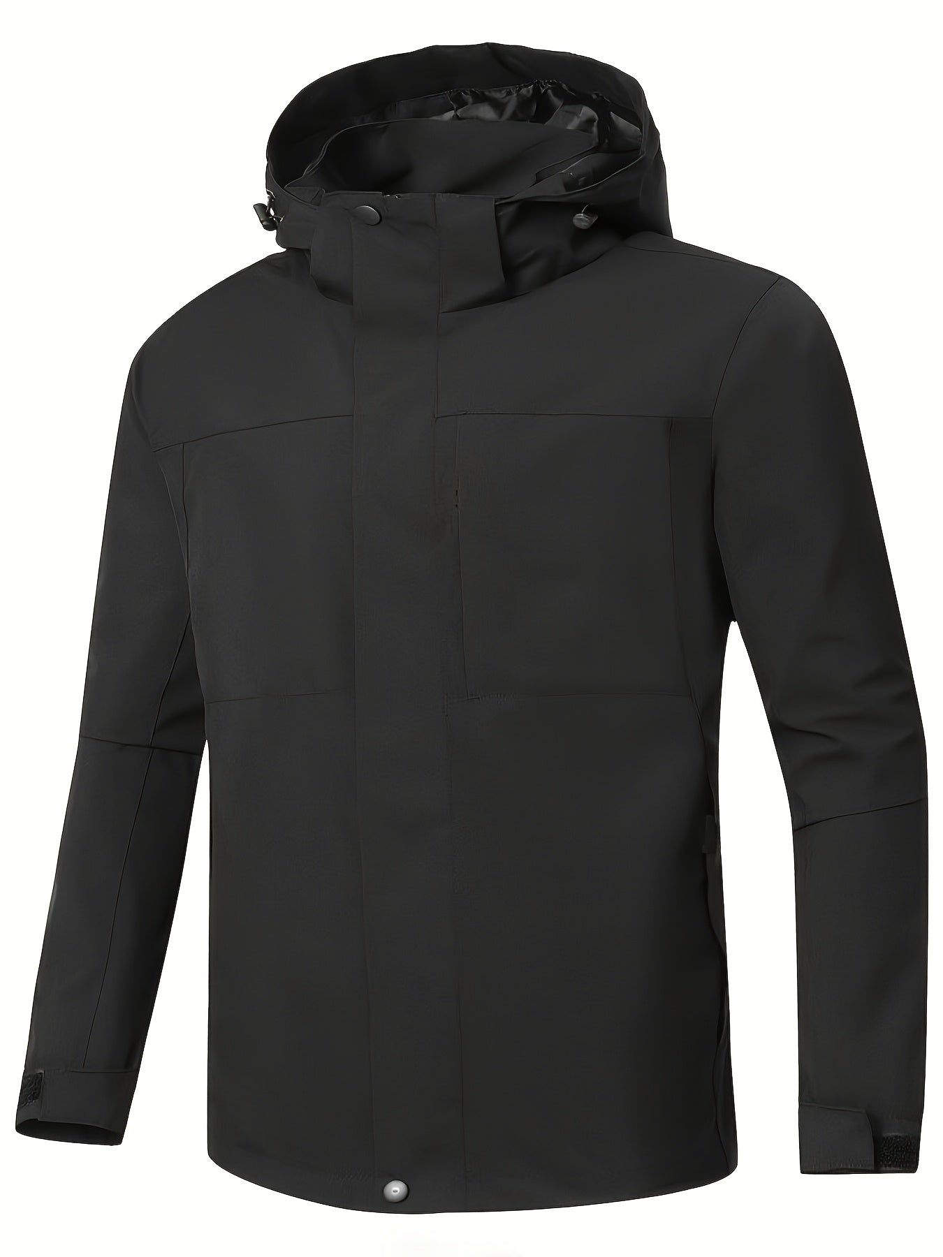 Übergangsjacke Herren - Leichte Regenjacke mit Kapuze, Wasserabweisend