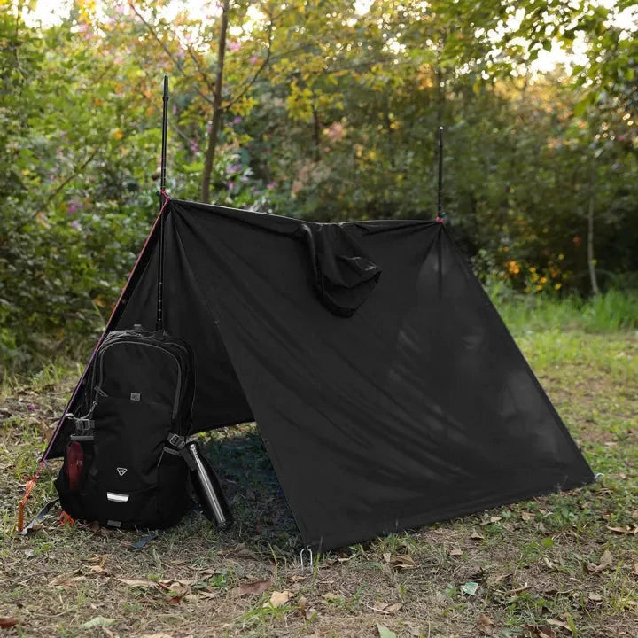 Regenponcho wasserdicht mit Kapuze - 3-in-1 Poncho, Tarp & Schlafsackschutz